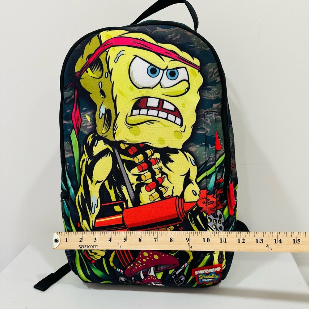 Sprayground Backpack‎ Bookbag, ULTRA RARE - SpongeBob Crayon Mayhem - Picture 2 of 12